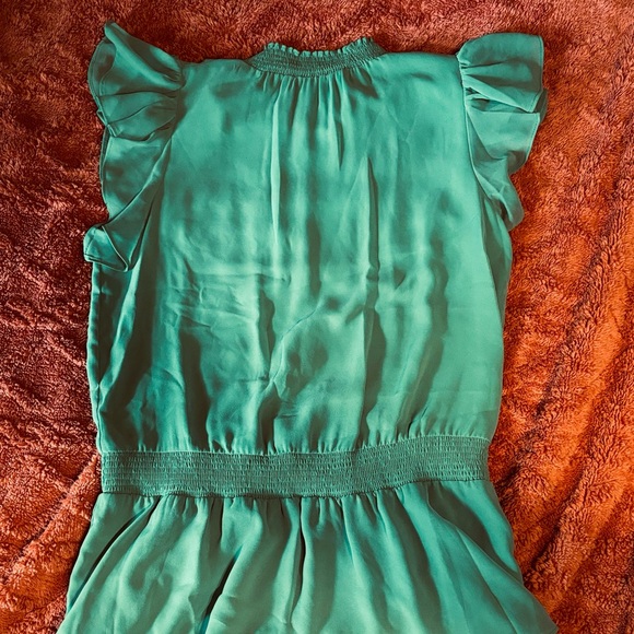 1. State smocked neck flutter sleeve dress - Picture 7 of 7